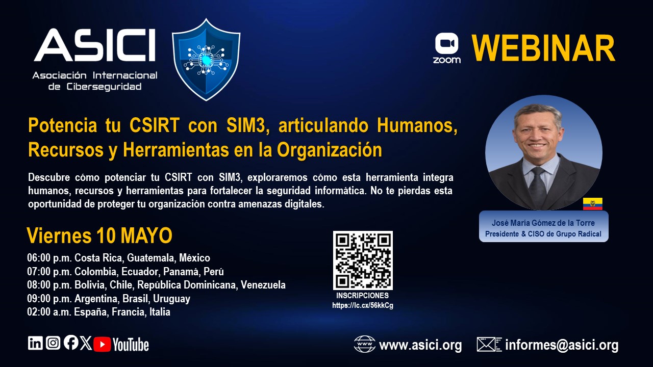 Potencia tu CSIRT con SIM3, articulando Humanos, Recursos y Herramientas en la Organización
